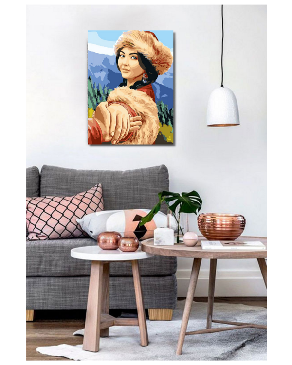 Картина по номерам Кыз Жибек, 30х40